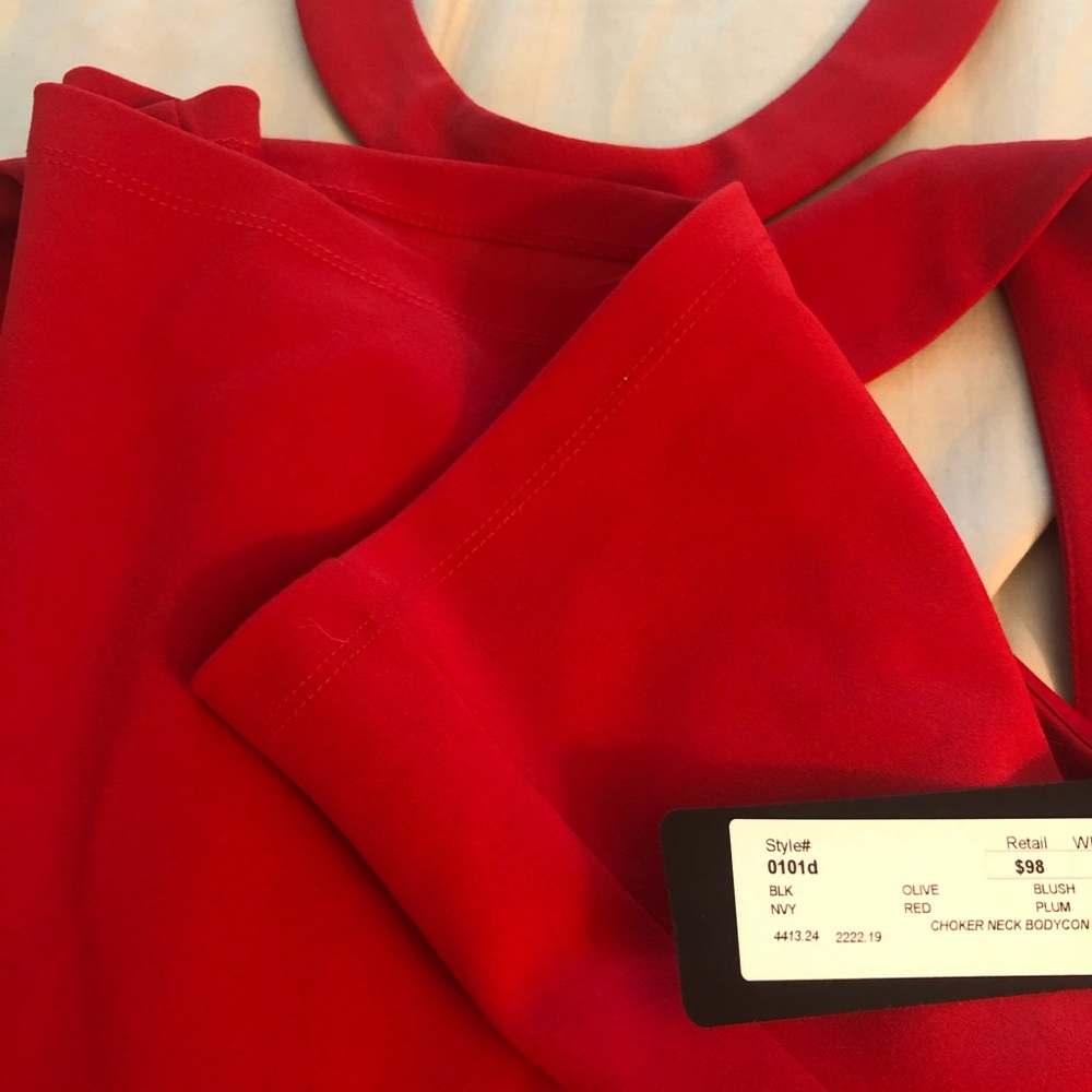 Brand new red Bebe dress